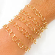 886GF. 14K Gold Filled Round Link Chain